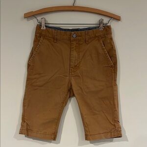 GAP Boys 12 Regular Flat Front Khaki Shorts Adjustable Waist *Play Condition*